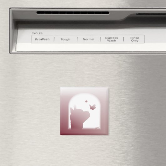 Alpaca Silhouette Magnet (In Situ (Geschirrspüler))