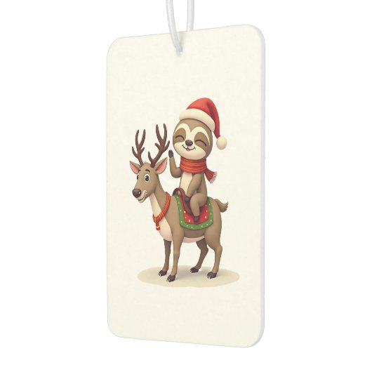 Alpaca Sloth Christmas (1) Autolufterfrischer (Links)