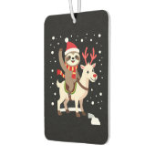 Alpaca Sloth Christmas (1) Autolufterfrischer (Links)