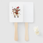 Alpaca Sloth Christmas (1) Fächer (Vorne und Hinten)