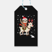 Alpaca Sloth Christmas (1) Geschenkanhänger (Vorderseite)