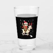 Alpaca Sloth Christmas (1) Glas (Vorderseite)
