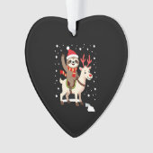 Alpaca Sloth Christmas (1) Ornament (Vorderseite)