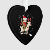 Alpaca Sloth Christmas (1) Ornament (Vorderseite)