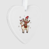 Alpaca Sloth Christmas (1) Ornament (Vorderseite)