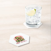 Alpaca Sloth Christmas (1) Untersetzer (Vor Ort)