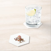 Alpaca Sloth Christmas (1) Untersetzer (Vor Ort)