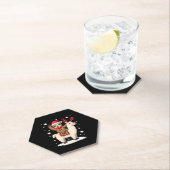 Alpaca Sloth Christmas (1) Untersetzer (Vor Ort)