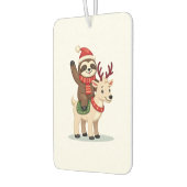 Alpaca Sloth Christmas (2) Autolufterfrischer (Links)