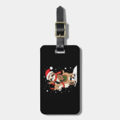 Alpaca Sloth Christmas (2) Gepäckanhänger (Vorderseite vertikal)