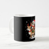 Alpaca Sloth Christmas (2) Kaffeetasse (Vorderseite Links)