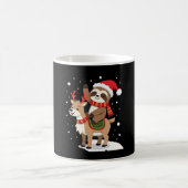 Alpaca Sloth Christmas (2) Kaffeetasse (Mittel)