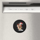 Alpaca Sloth Christmas (2) Magnet (In Situ (Geschirrspüler))