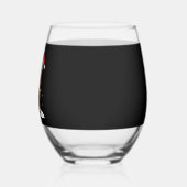 Alpaca Sloth Christmas (2) Weinglas Ohne Stiel (Links)