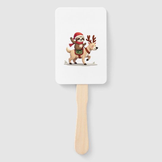 Alpaca Sloth Christmas (3) Fächer (Vorderseite)