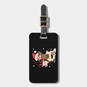 Alpaca Sloth Christmas (3) Gepäckanhänger (Vorderseite vertikal)