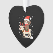 Alpaca Sloth Christmas (3) Ornament (Vorderseite)