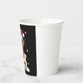 Alpaca Sloth Christmas (3) Pappbecher (Links)