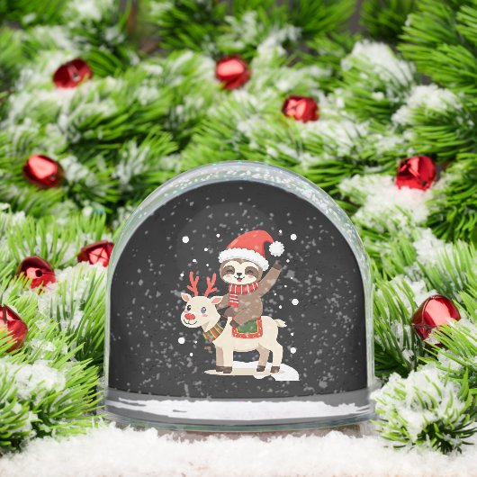 Alpaca Sloth Christmas (3) Schneekugeln (Weihnachten)