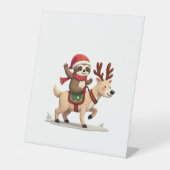 Alpaca Sloth Christmas (3) Sockelschild (Vorderseite)