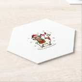 Alpaca Sloth Christmas (3) Untersetzer (angewinkelt)