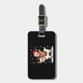 Alpaca Sloth Christmas (4) Gepäckanhänger (Vorderseite vertikal)