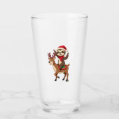 Alpaca Sloth Christmas (4) Glas (Vorderseite)