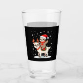 Alpaca Sloth Christmas (4) Glas (Vorderseite)