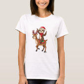 Alpaca Sloth Christmas (4) T-Shirt (Vorderseite)