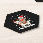 Alpaca Sloth Christmas (4) Untersetzer (angewinkelt)