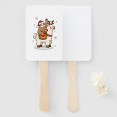Alpaca Sloth Christmas Fächer (Vorne und Hinten)