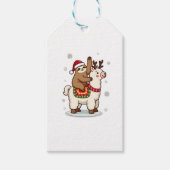 Alpaca Sloth Christmas Geschenkanhänger (Vorderseite)