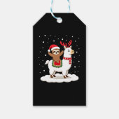Alpaca Sloth Christmas Geschenkanhänger (Vorderseite)