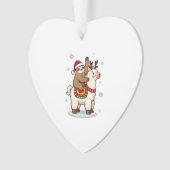 Alpaca Sloth Christmas Ornament (Vorderseite)