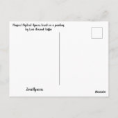 Alpaca Spirit Großmutter Postkarte (Rückseite)