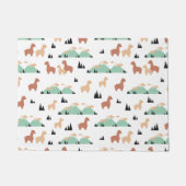 Alpaca Spring Garden Fußmatte (Vorderseite)