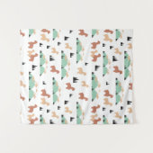 Alpaca Spring Garden Wandteppich (Vorderseite (Horizontal))