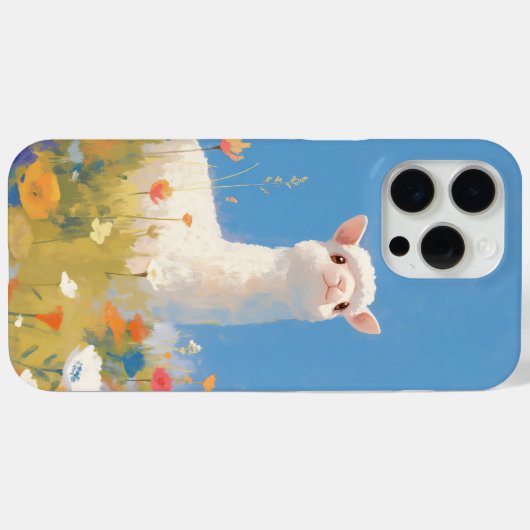 Alpaca Springtime Serendipity Case-Mate iPhone Hülle (Rückseite (Horizontal))