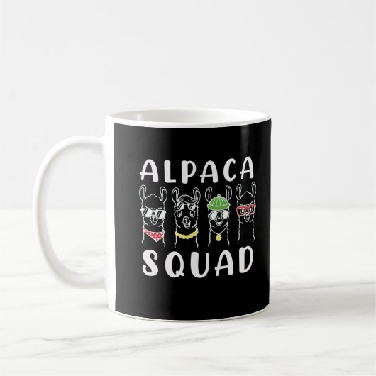 Alpaca Squad Gangster Funny Alpaca Friends Kaffeetasse (Links)