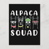 Alpaca Squad Gangster Funny Alpaca Friends Postkarte (Vorderseite)
