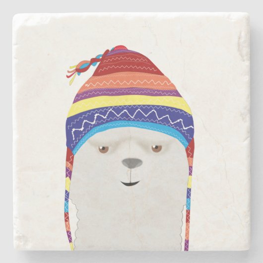 Alpaca Stone Untersetzer (Vorderseite)