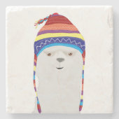 Alpaca Stone Untersetzer (Vorderseite)