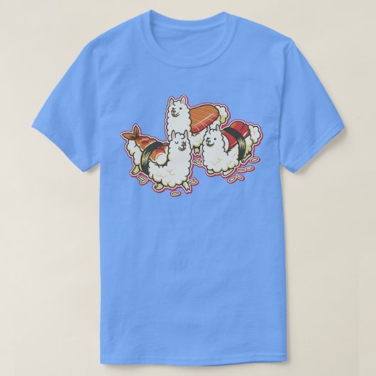 Alpaca Sushi Niguiri T-Shirt (Design vorne)