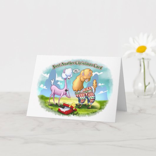 ALPACA SWEATER (matte) von Jeff Willis Art Karte (Kleine Pflanze)