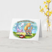 ALPACA SWEATER (matte) von Jeff Willis Art Karte (Gelbe Blume)