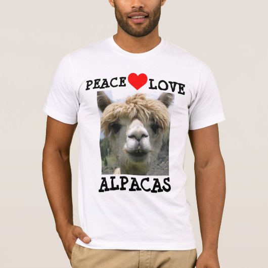 ALPACA T - SHIRT LIEBE (Vorderseite)