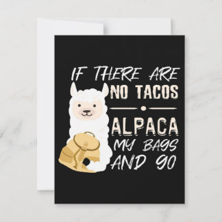 Alpaca Taco Einladung