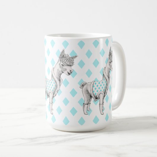 Alpaca-Tasse Kaffeetasse (VorderseiteRechts)