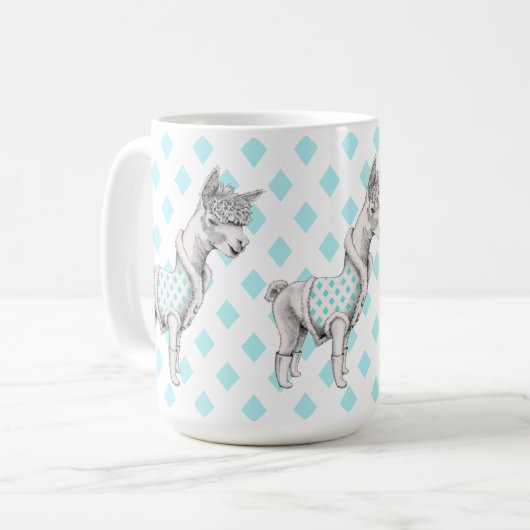 Alpaca-Tasse Kaffeetasse (Vorderseite Links)