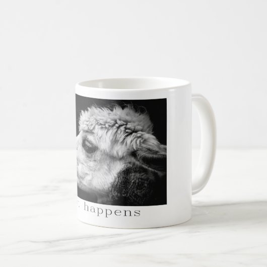 Alpaca Tasse - Spit Happens (VorderseiteRechts)